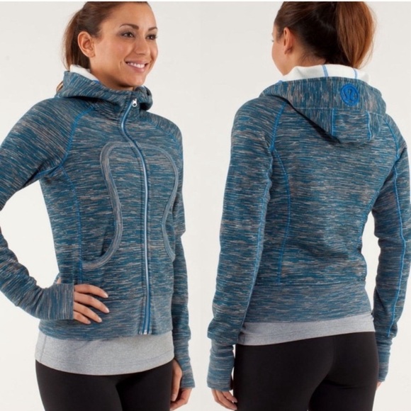 Lululemon Scuba Hoodie Stretch Wee Are From Space Blue Size 10 W4A62S - Picture 1 of 16